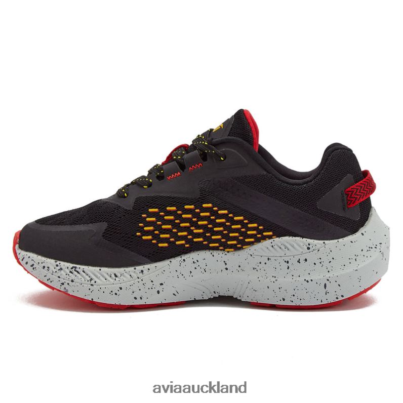 Boy Avia Black/Red/Yellow Avi-Storm Athletic Sneakers X860X82