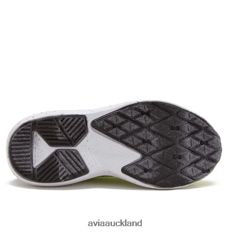 Boy Avia Light Green/Black/Aqua Blue Avi-Storm Athletic Sneakers X860X83