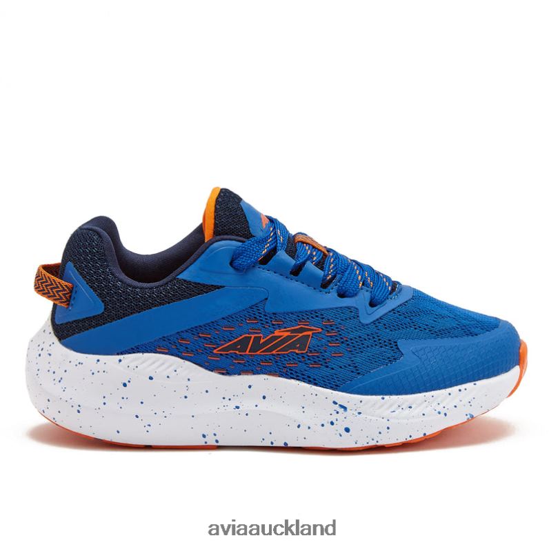 Boy Avia Medium Blue/Navy Blue/Orange Avi-Storm Athletic Sneakers X860X84