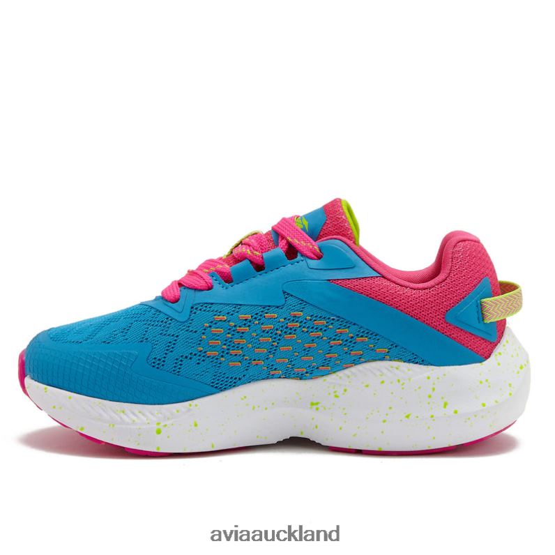 Girl Avia Aqua Blue/Dark Pink/Light Green Avi-Storm Athletic Sneakers X860X95