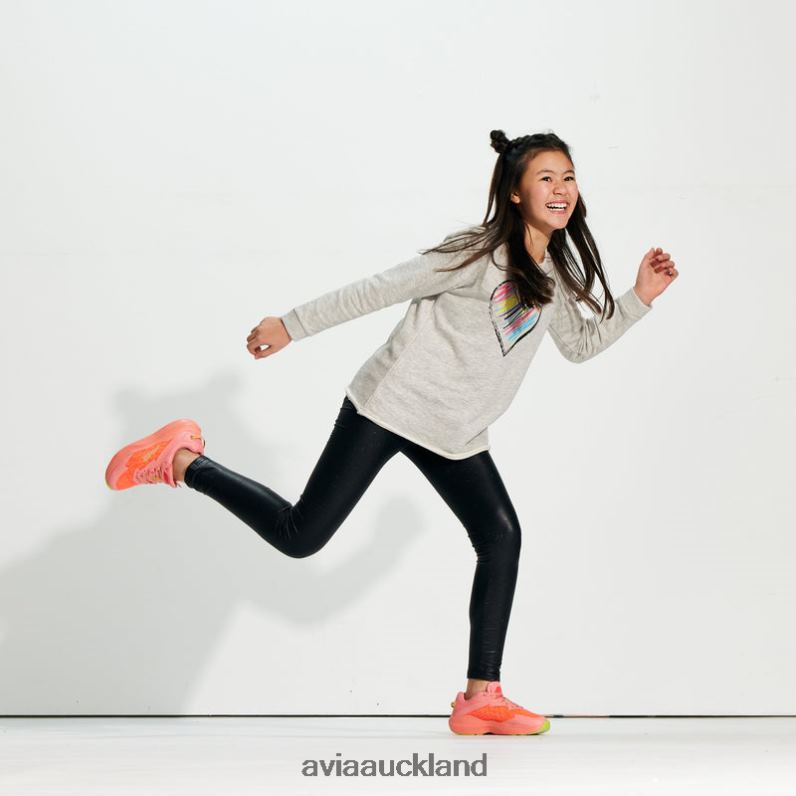 Girl Avia Aqua Blue/Dark Pink/Light Green Avi-Storm Athletic Sneakers X860X95