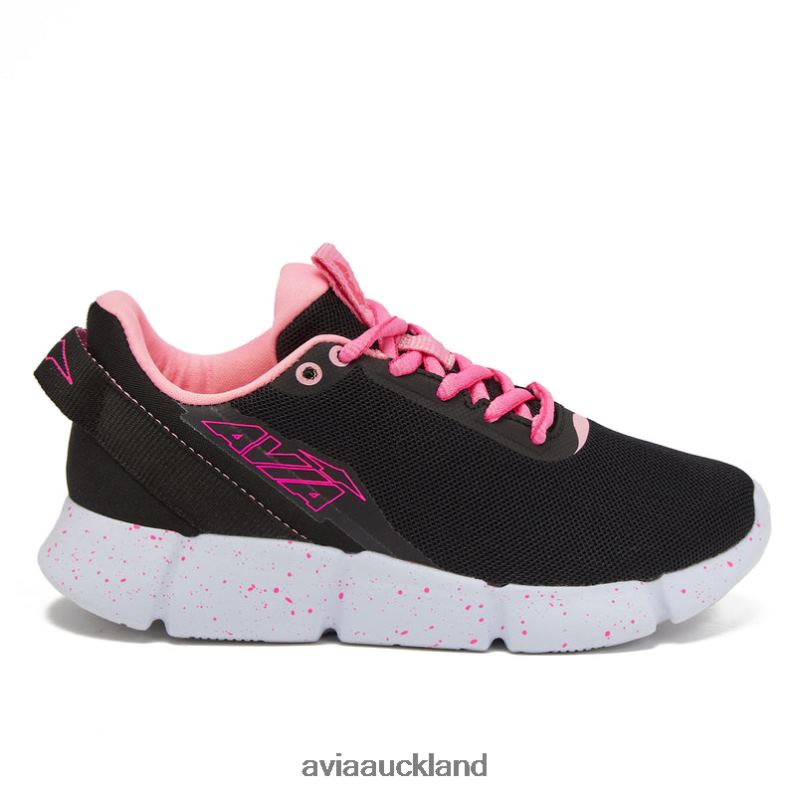 Girl Avia Black/Dark Pink Avi-Blitz Athletic Sneakers X860X110