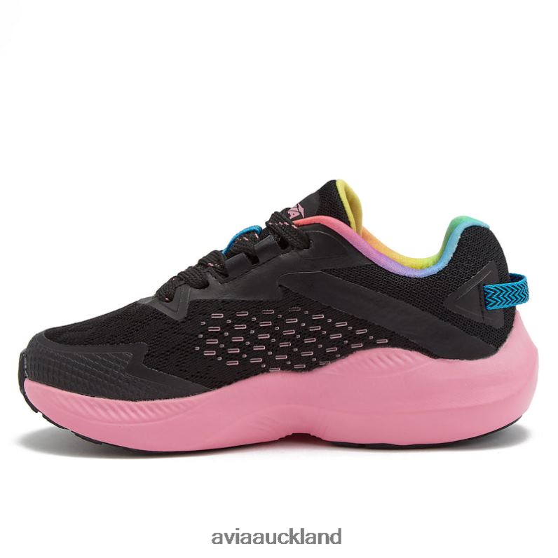 Girl Avia Black/Dark Pink/Multicolor Avi-Storm Athletic Sneakers X860X96