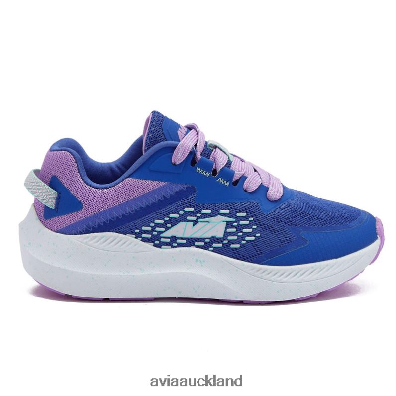 Girl Avia Medium Blue/Light Purple/Teal Green Avi-Storm Athletic Sneakers X860X93