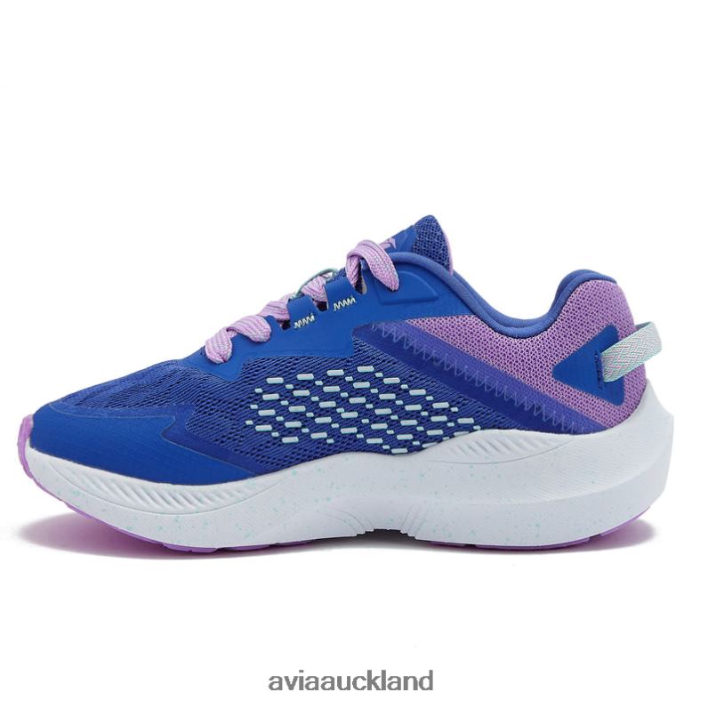 Girl Avia Medium Blue/Light Purple/Teal Green Avi-Storm Athletic Sneakers X860X93