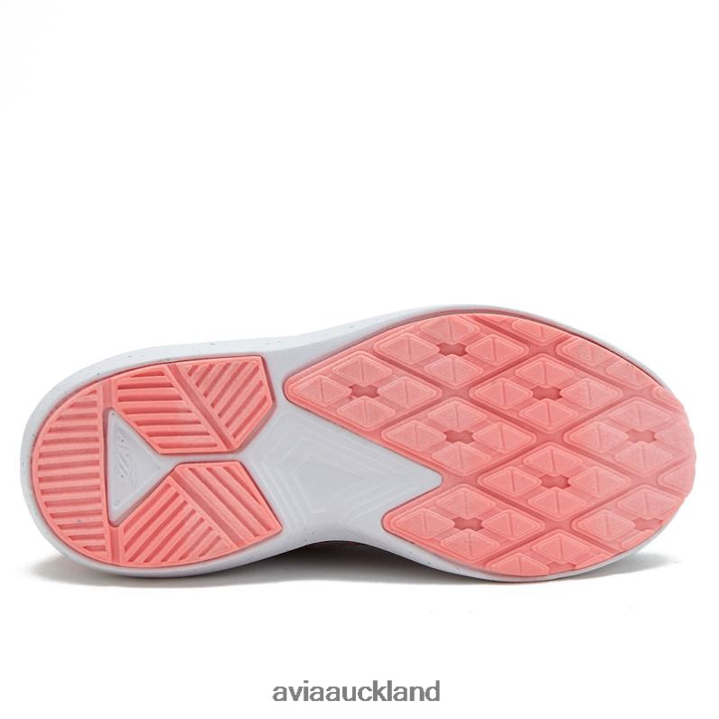 Girl Avia Medium Grey/Light Pink/Teal Green Avi-Storm Athletic Sneakers X860X97