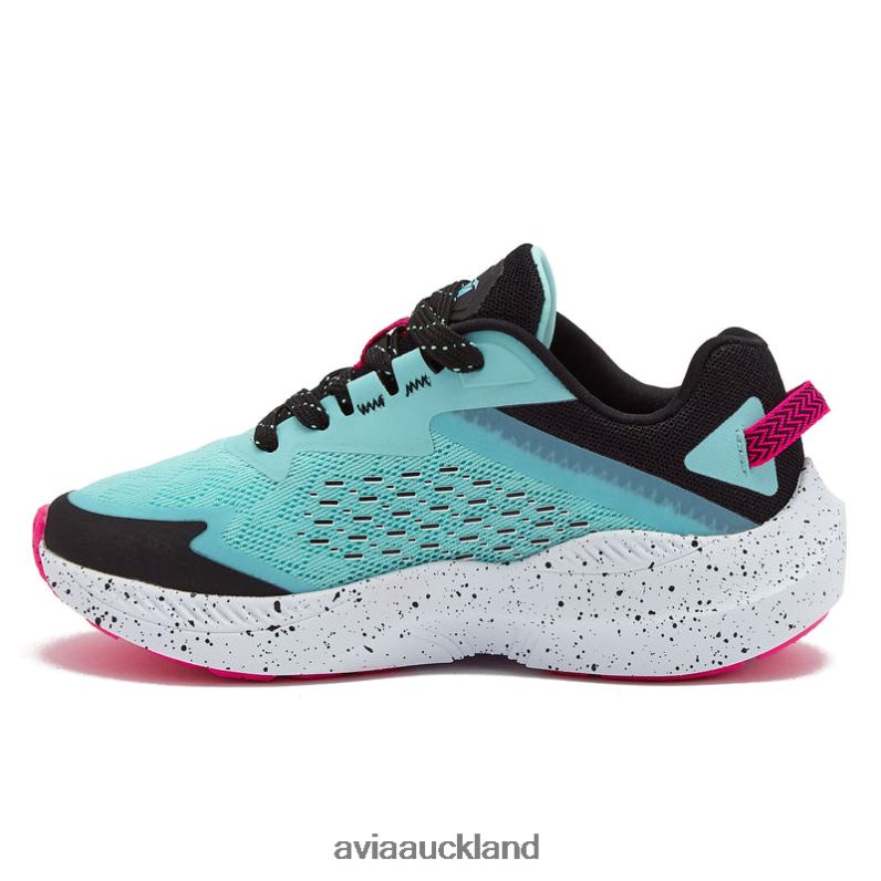 Girl Avia Teal Green/Dark Pink Avi-Storm Athletic Sneakers X860X94