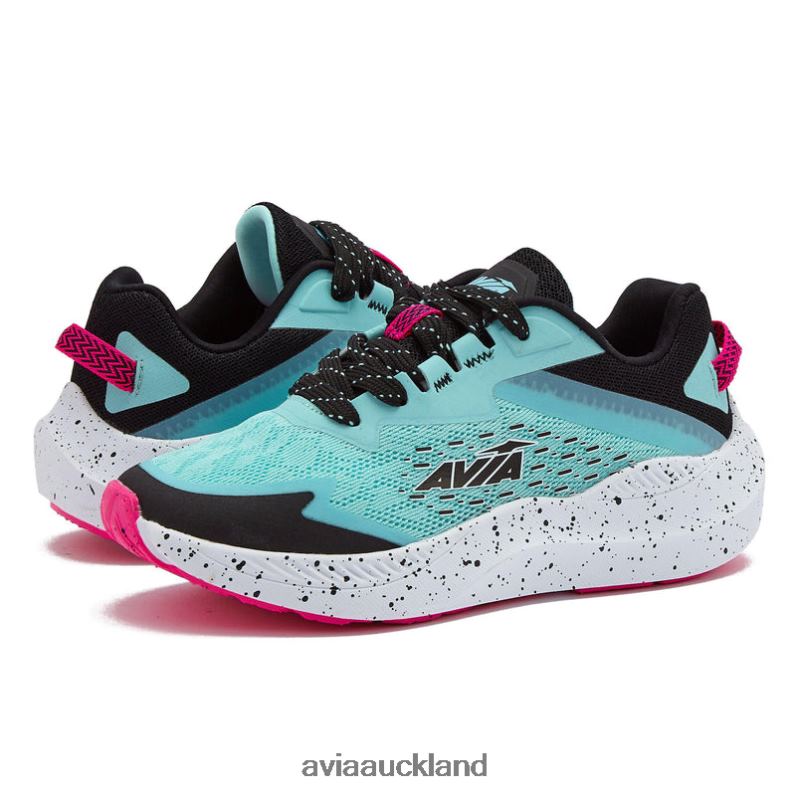 Girl Avia Teal Green/Dark Pink Avi-Storm Athletic Sneakers X860X94