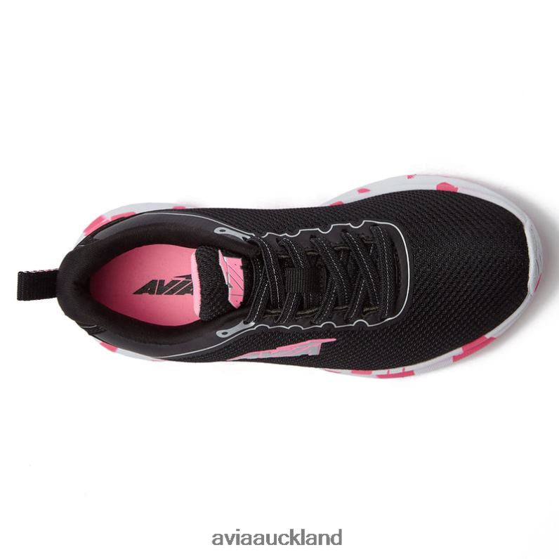 Girl Avia Black/Light Pink/Silver Grey Avi-Factor 2.0 Slip On Sneakers X860X98