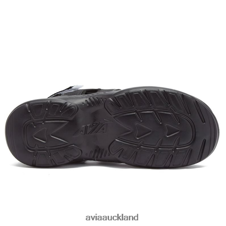 Men Avia Black/White Trim/Light Green Avi-Atlantic Sandals Casual Sandals X860X77