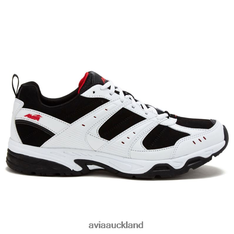 Men Avia White/Black/Fire Avi-Verge Cross Training X860X59