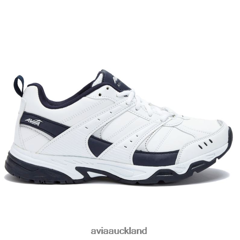 Men Avia White/Rich Navy Avi-Verge Cross Training X860X58