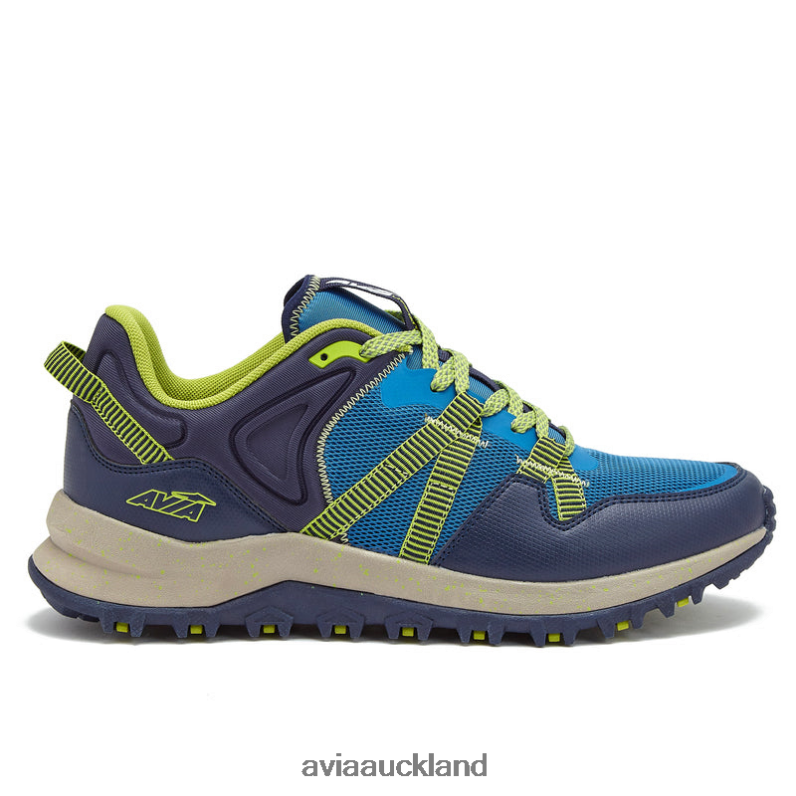 Men Avia Medium Blue/Navy Blue/Light Green Avi-Upstate Hiking X860X70