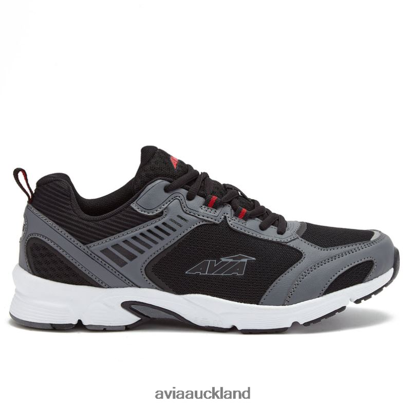 Men Avia Black/Dark Grey/Red Avi-Forte 2.0 Running X860X63