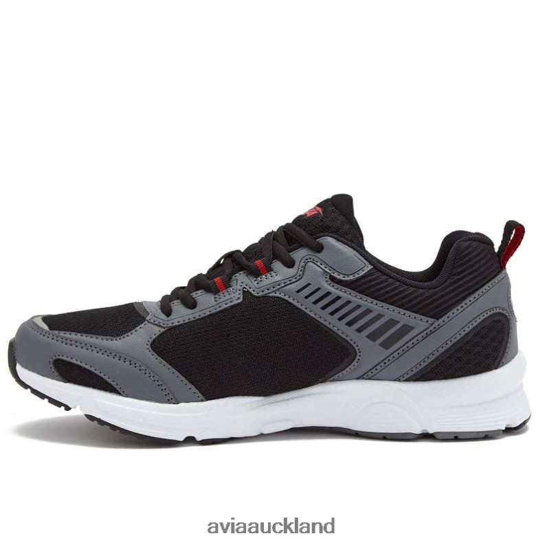 Men Avia Black/Dark Grey/Red Avi-Forte 2.0 Running X860X63