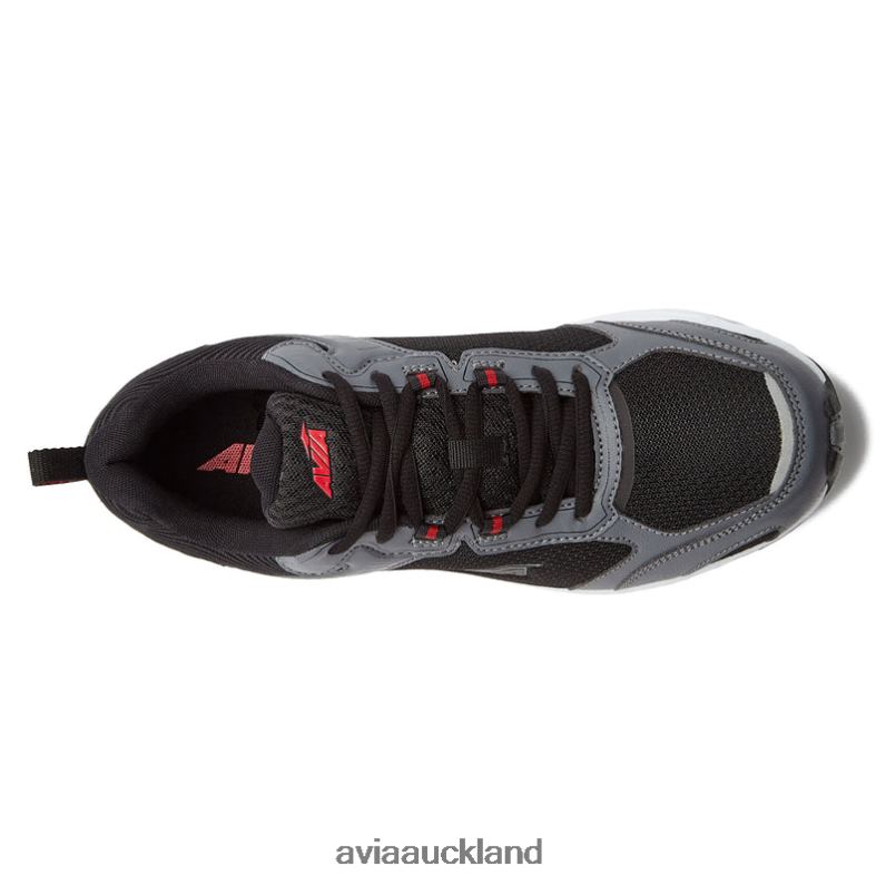 Men Avia Black/Dark Grey/Red Avi-Forte 2.0 Running X860X63