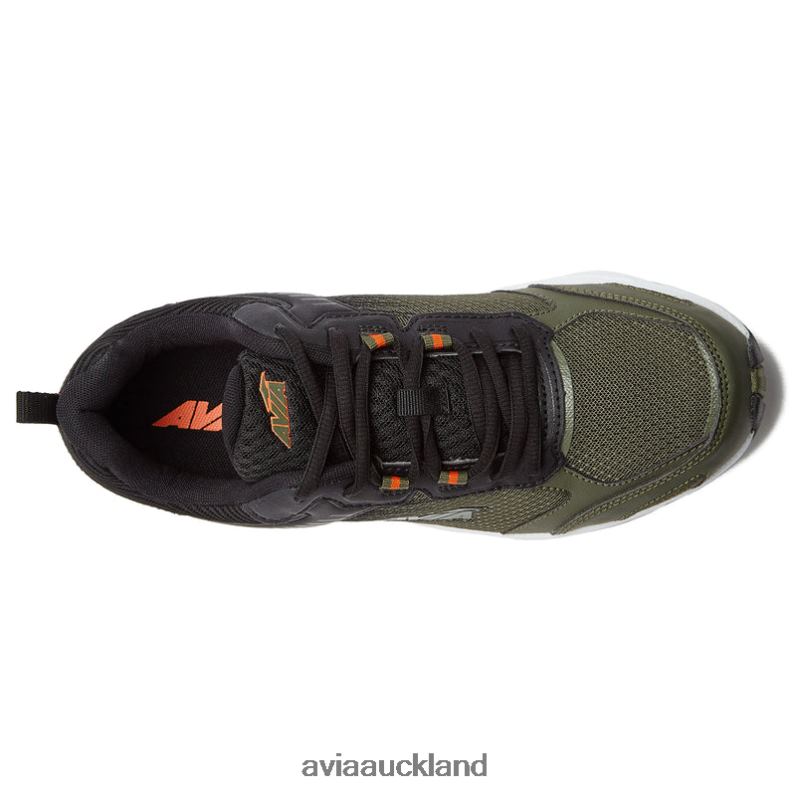 Men Avia Dark Green/Black/Orange Avi-Forte 2.0 Running X860X64