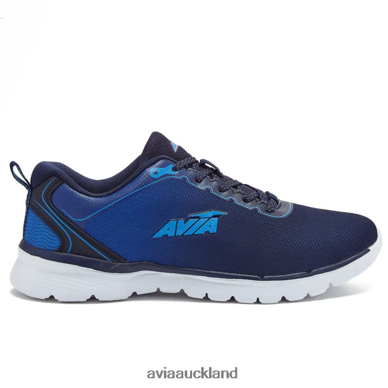 Men Avia Navy Blue/Medium Blue/Silver Grey Avi-Factor 2.0 Running X860X55