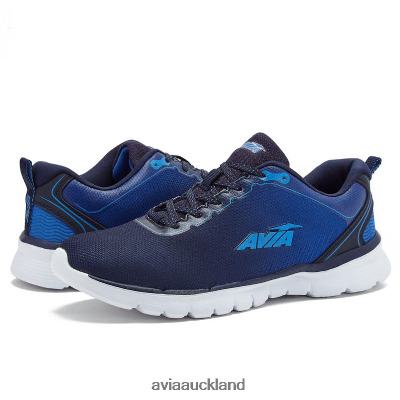 Men Avia Navy Blue/Medium Blue/Silver Grey Avi-Factor 2.0 Running X860X55