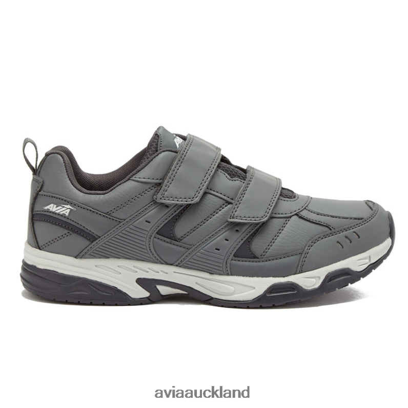 Men Avia Alloy Grey/Silver Avi-Union II Strap Slip Resistant X860X54