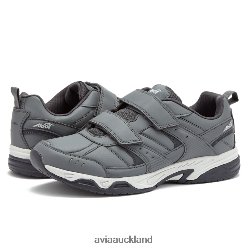 Men Avia Alloy Grey/Silver Avi-Union II Strap Slip Resistant X860X54