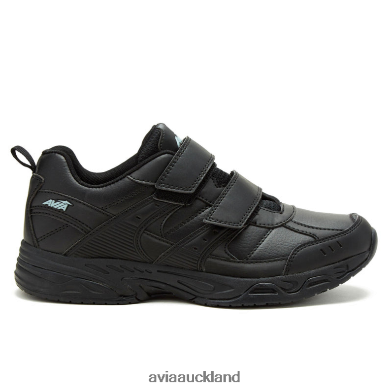 Men Avia Pitch Black/Black Avi-Union II Strap Slip Resistant X860X52