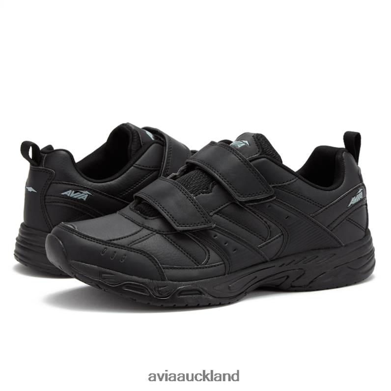 Men Avia Pitch Black/Black Avi-Union II Strap Slip Resistant X860X52