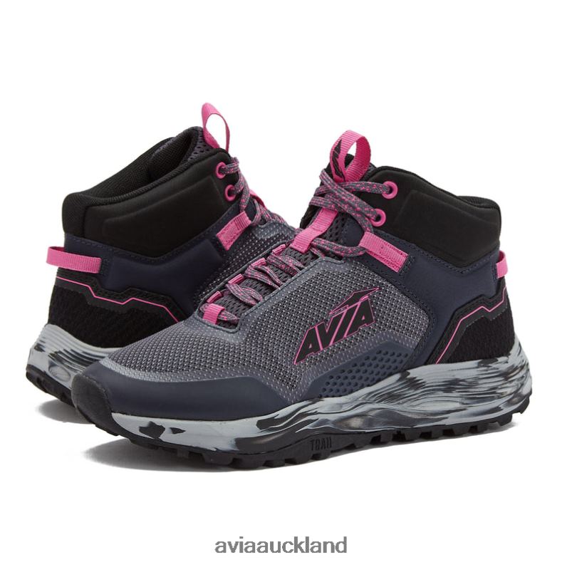 Women Avia Dark Grey/Dark Pink/Medium Grey Avi-Grit Hiking X860X3