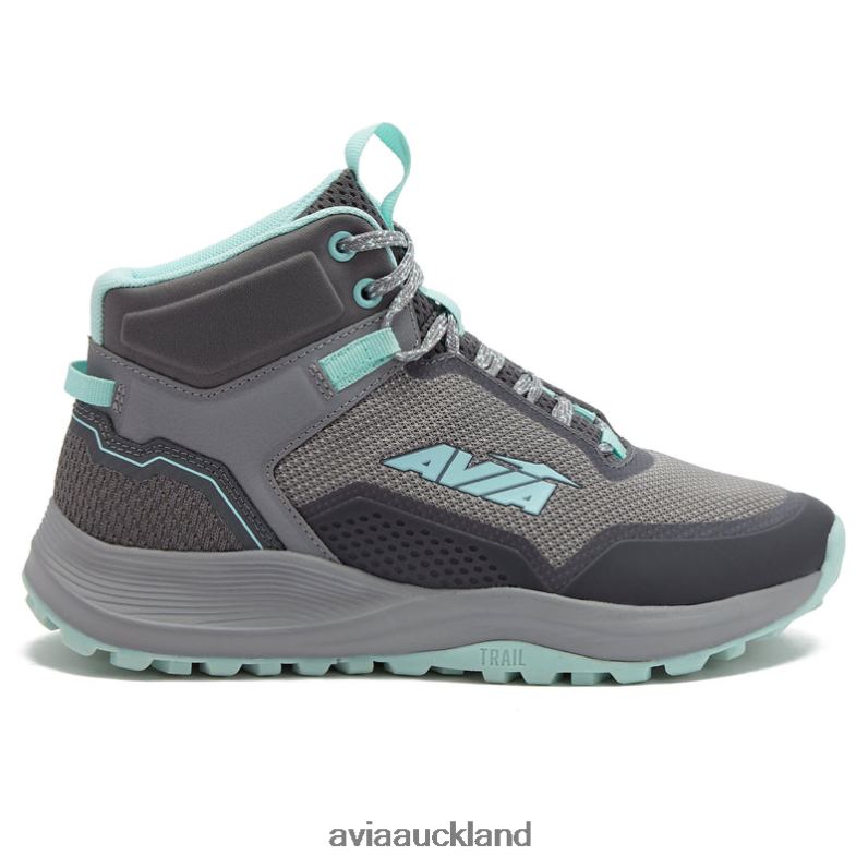 Women Avia Dark Grey/Medium Grey/Teal Green Avi-Grit Hiking X860X2