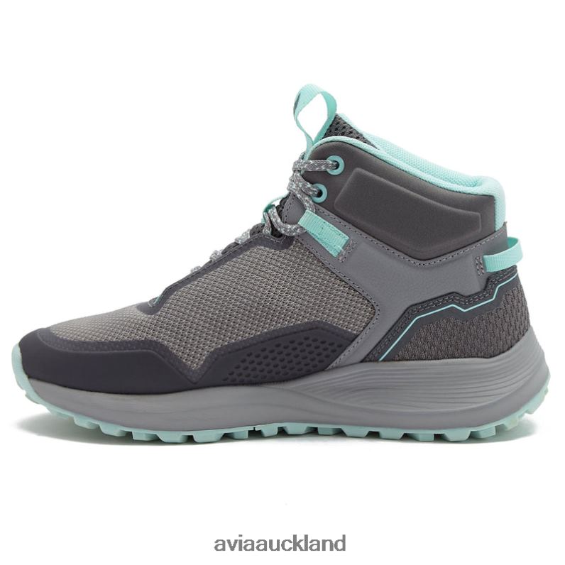 Women Avia Dark Grey/Medium Grey/Teal Green Avi-Grit Hiking X860X2
