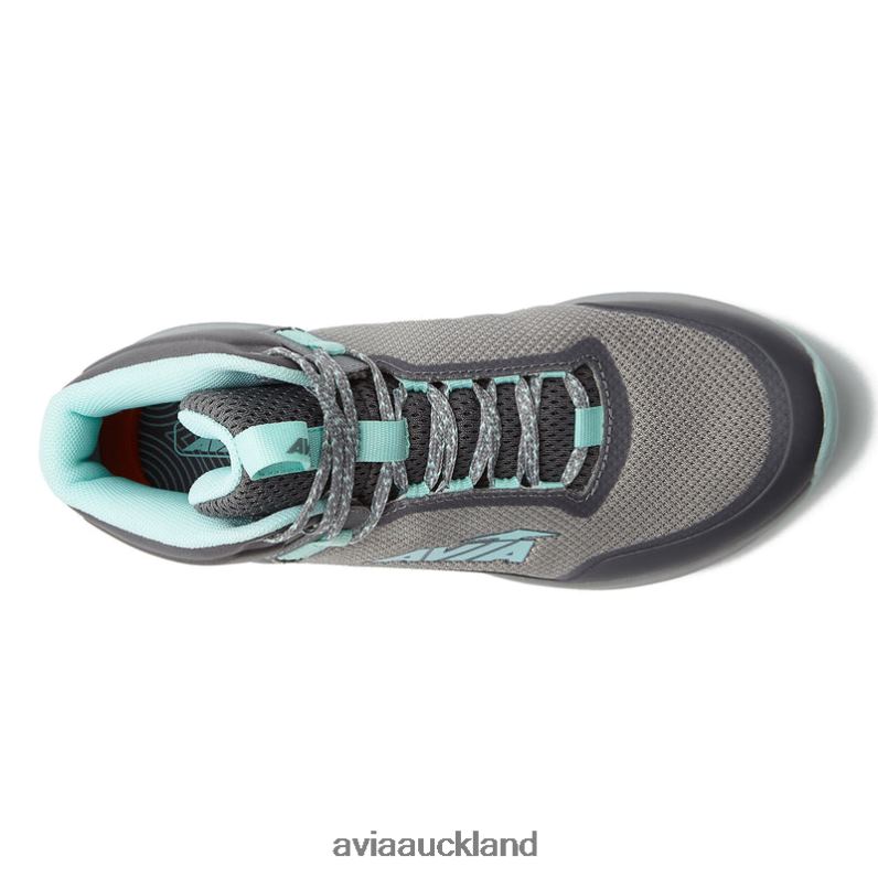 Women Avia Dark Grey/Medium Grey/Teal Green Avi-Grit Hiking X860X2