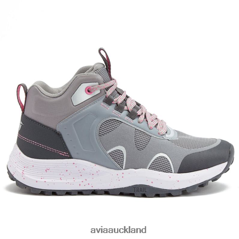 Women Avia Medium Grey/Dark Pink/Silver Grey Avi-Vamp Hiking X860X5
