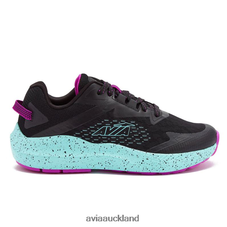 Women Avia Black/Teal Green/Dark Purple Avi-Storm Running X860X25