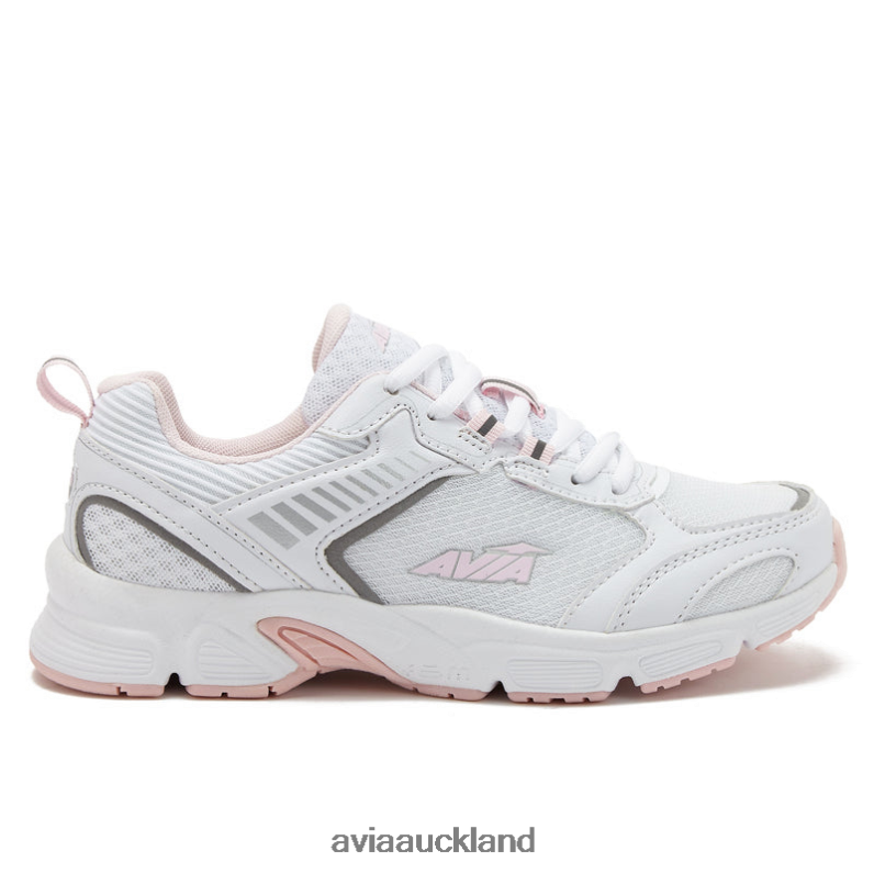 Women Avia White/Light Pink/Silver Grey Avi-Forte 2.0 Running X860X13