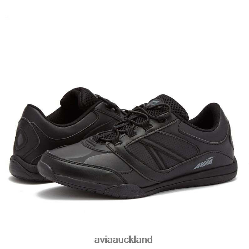 Women Avia Penguin Grey/Steel Grey/Black Avi-Focus Slip Resistant X860X36