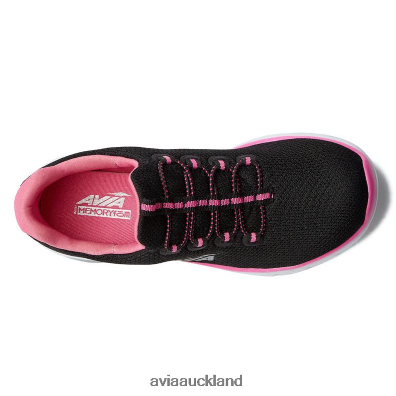 Women Avia Black/Dark Pink/Silver Grey Avi-Junction Sneakers X860X20