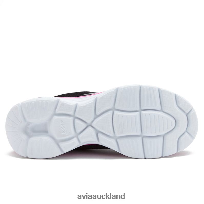 Women Avia Black/Dark Pink/Silver Grey Avi-Junction Sneakers X860X20