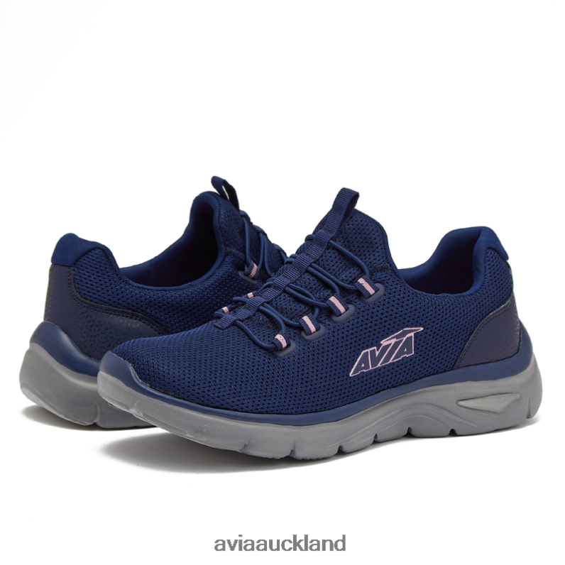 Women Avia Dark Purple/Silver Grey/Light Blue Avi-Junction Sneakers X860X23