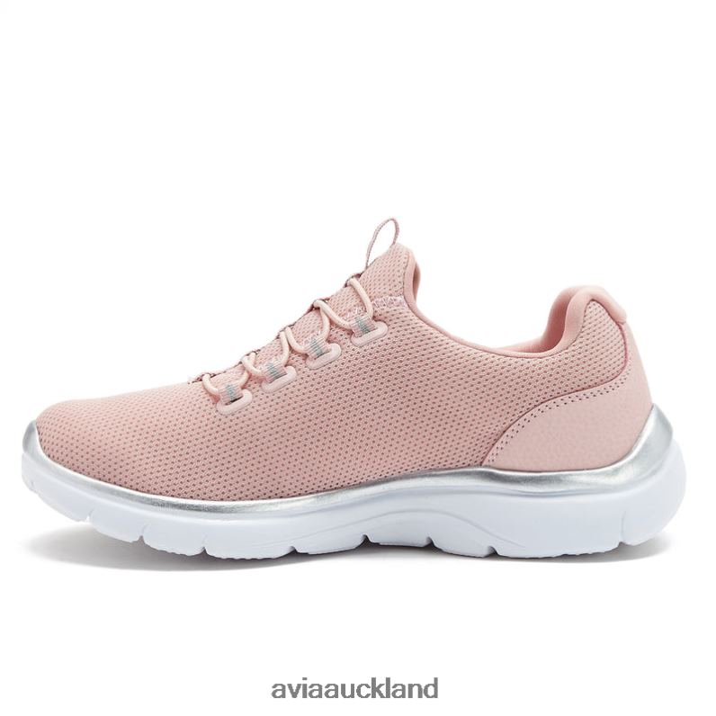 Women Avia Light Pink/Silver Grey/White Avi-Junction Sneakers X860X19