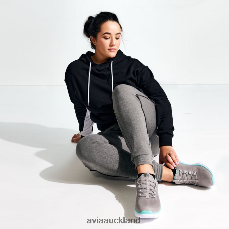 Women Avia Light Pink/Silver Grey/White Avi-Junction Sneakers X860X19