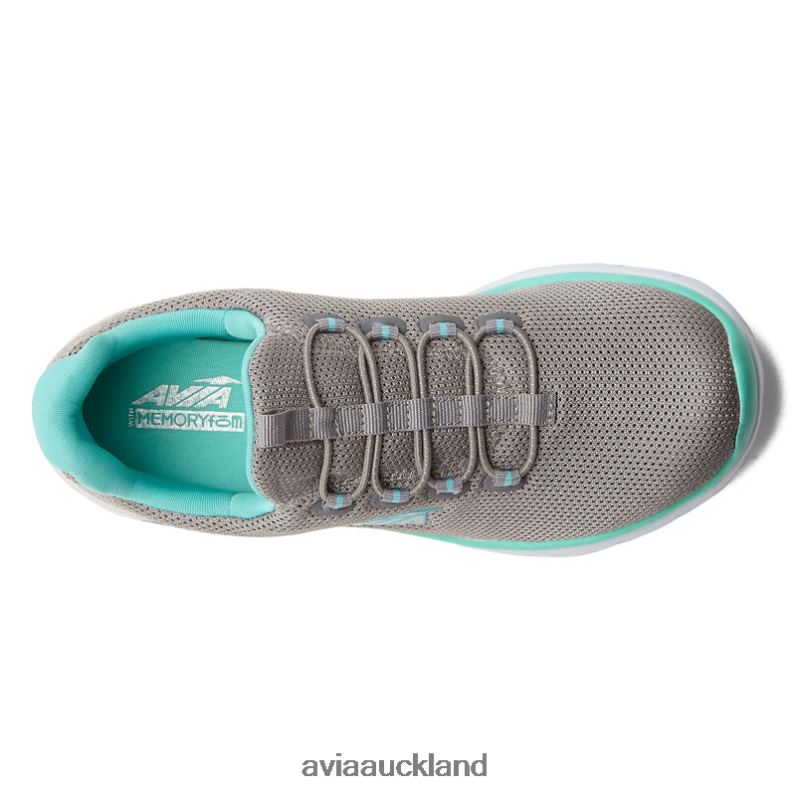 Women Avia Medium Grey/Light Blue/Silver Grey Avi-Junction Sneakers X860X17