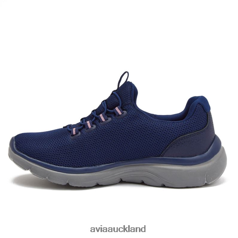 Women Avia Navy Blue/Light Pink/Medium Grey Avi-Junction Sneakers X860X22