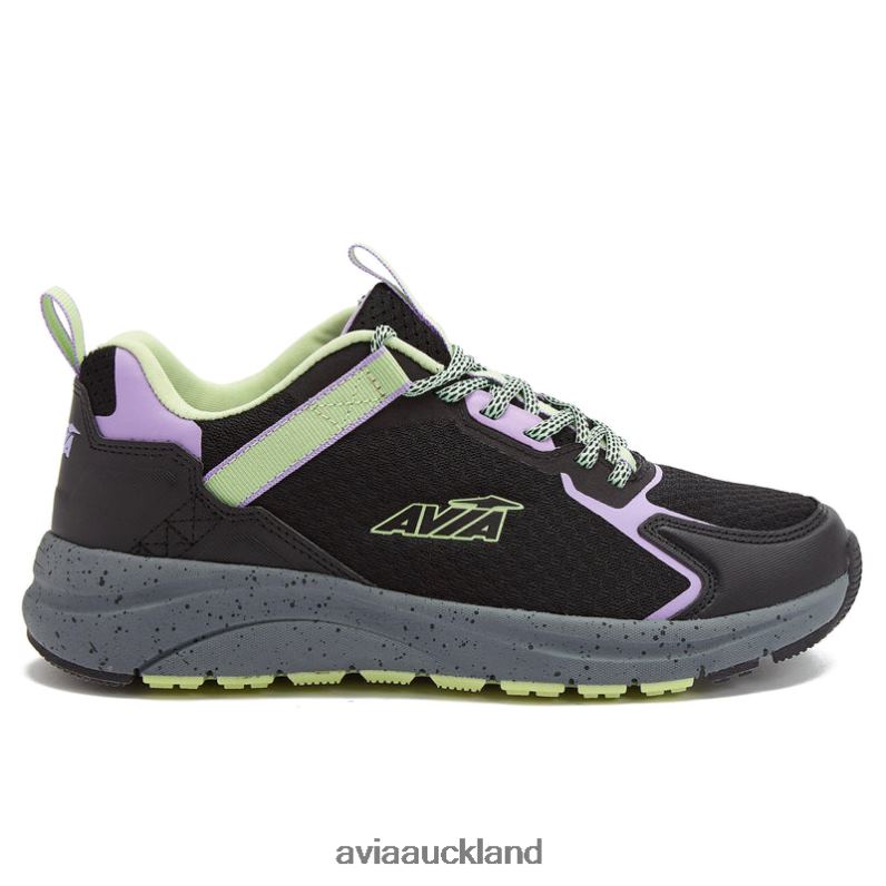 Women Avia Black/Light Purple/Light Green Avi-Canyon Trail & Walking X860X9