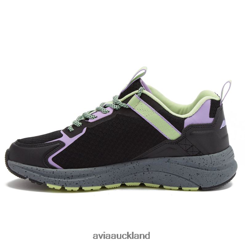 Women Avia Black/Light Purple/Light Green Avi-Canyon Trail & Walking X860X9