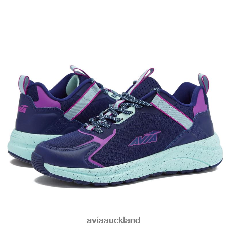 Women Avia Navy Blue/Teal Green/Dark Purple Avi-Canyon Trail & Walking X860X11