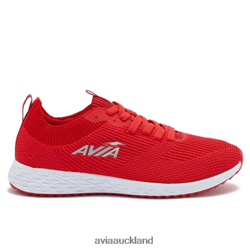 Women Avia Red/Silver Grey Avi-Helix Trail & Walking X860X28