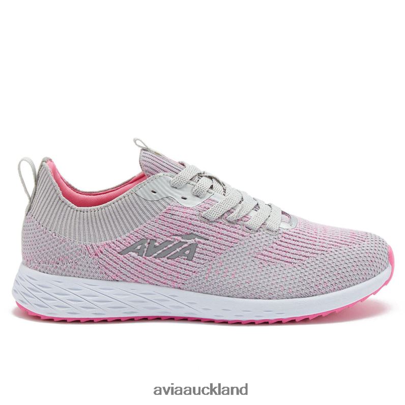 Women Avia Silver Grey/Dark Pink Avi-Helix Trail & Walking X860X29