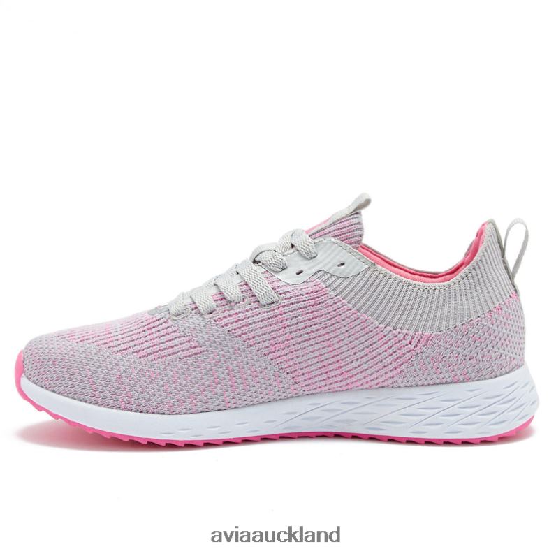 Women Avia Silver Grey/Dark Pink Avi-Helix Trail & Walking X860X29