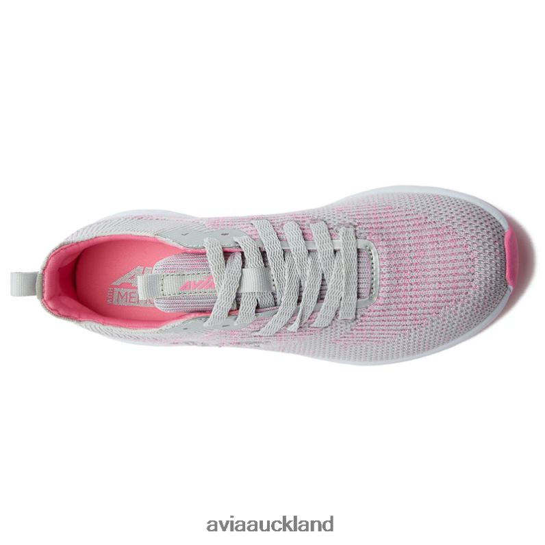 Women Avia Silver Grey/Dark Pink Avi-Helix Trail & Walking X860X29