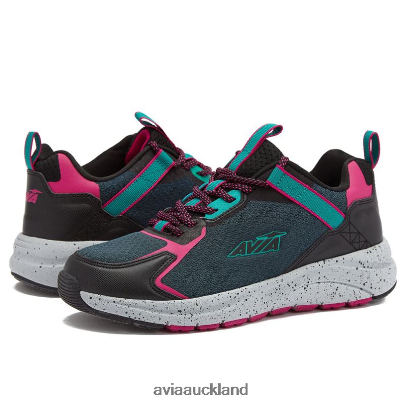 Women Avia Teal Green/Black/Light Blue Avi-Canyon Trail & Walking X860X12
